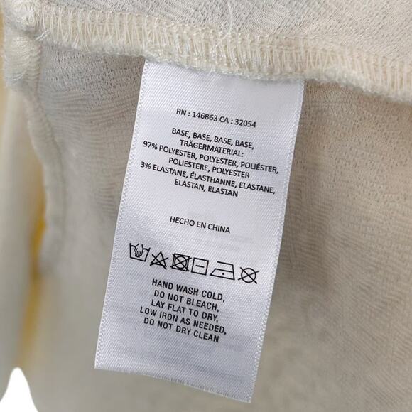 Anthropologie Mare Mare Odila Cream Textured Dress Sz SP - Picture 3 of 6